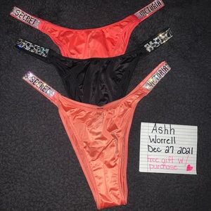 Victoria Secret [very sexy] Brazilian Shine Panties [3 pair]